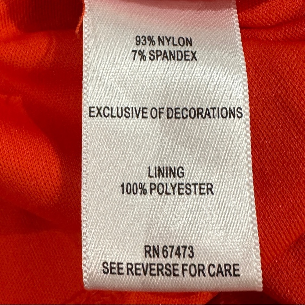 Taylor Orange Fit & Flare Lace Dress - Picture 7 of 8